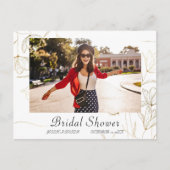 Gouden Bruiloftsfeest FOTO Uitnodigingskaart Briefkaart (Voorkant)