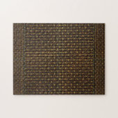 Gouden Bruin Decoratief Patroon Legpuzzel (Horizontaal)