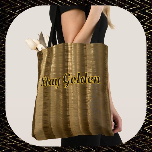 Gouden Bruin Glamoureuze Chic Tote Bag