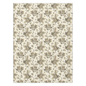 Gouden Bruine Eikenbladeren Eikels op Beige Tafelkleed (Voorkant)