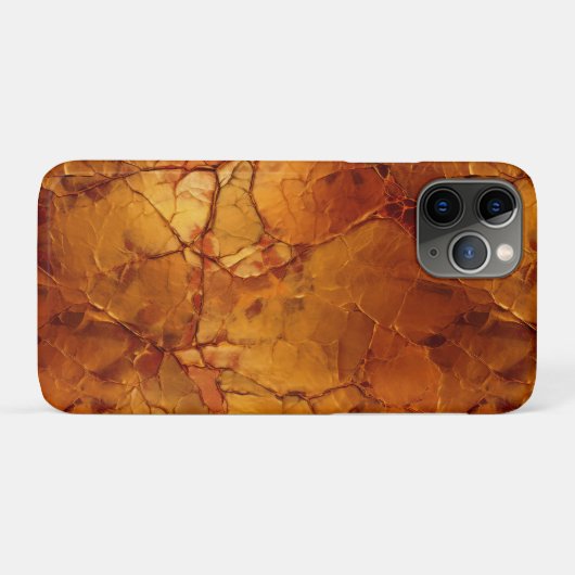 Gouden Bruine Gebarsten Texturen Case-Mate iPhone Case (Achterkant (horizontaal))