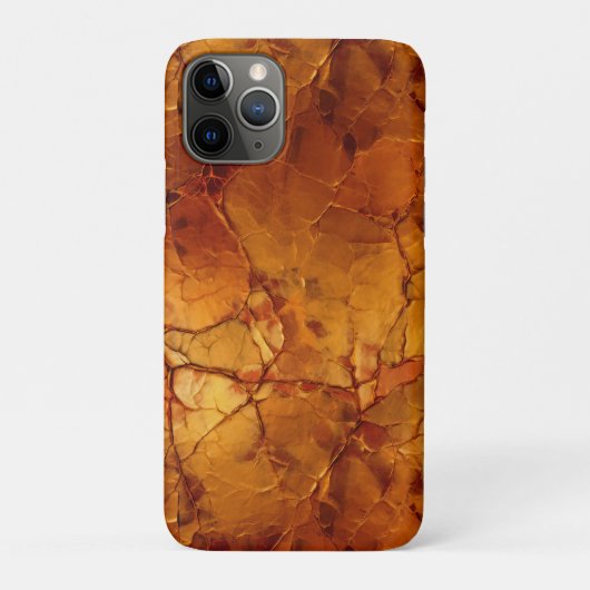 Gouden Bruine Gebarsten Texturen Case-Mate iPhone Case (Achterkant)