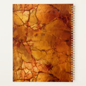 Gouden Bruine Gebarsten Texturen Planner (Achterkant)