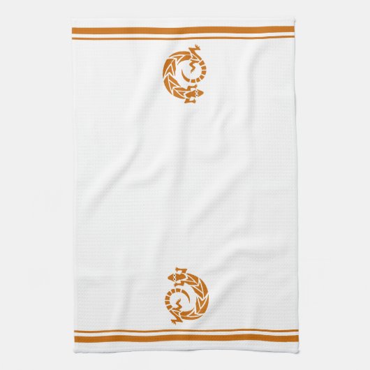 Gouden Bruine Gecko Zuidwestelijke Grens Keuken Ha Theedoek (Verticaal)