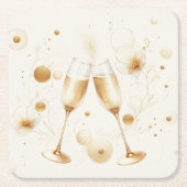 Gouden Bubbles Onderzetters (Voorkant)