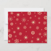 Gouden Budget Kerstfoto Vrede Joy Love Kaart (Achterkant)