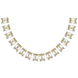 Gouden  Bunting Flag Vlaggetjes