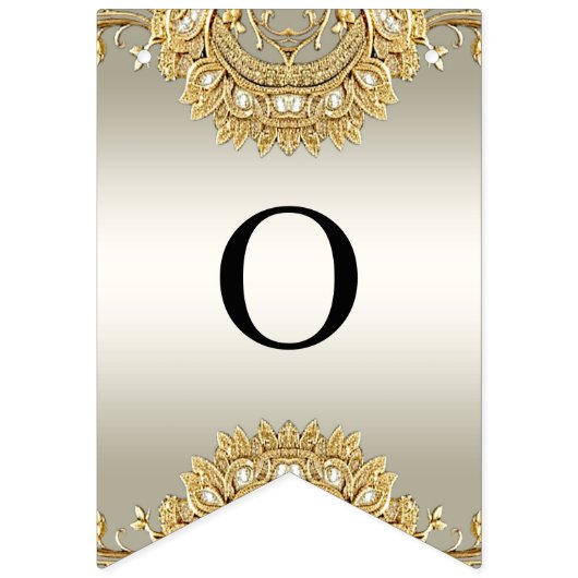 Gouden  Bunting Flag Vlaggetjes (Tweede vlag)