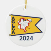 Gouden Burgee (2024) Keramisch Ornament (Voorkant)