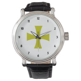 Gouden Byzantijns Kruis Horloge