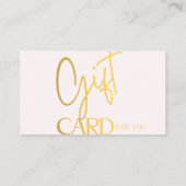 Gouden cadeau Kaarten Visitekaartje (Achterkant)
