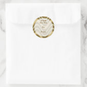 Gouden cadeau labels (Tas)