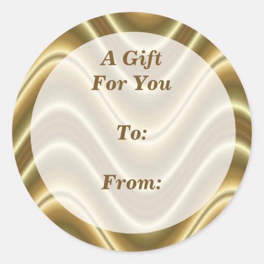 Gouden cadeau labels (Voorkant)