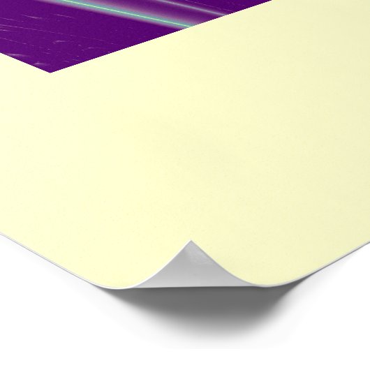 Gouden Caduceus Dokter, Medisch Symbool Paars Groe Poster (Hoek)