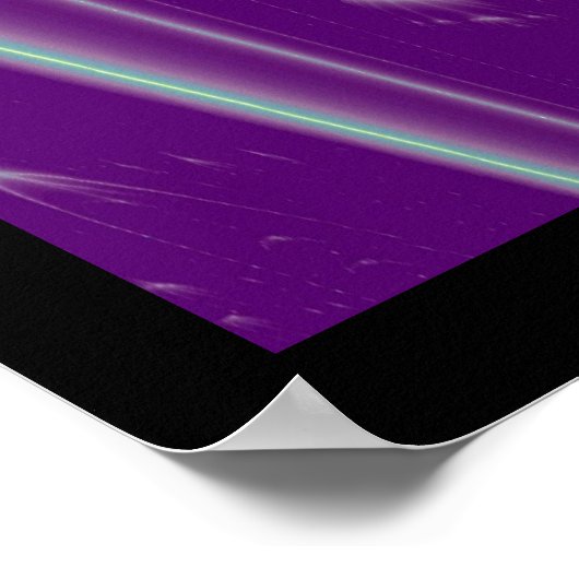 Gouden Caduceus Medisch Symbool Paarse Groene Golv Poster (Hoek)