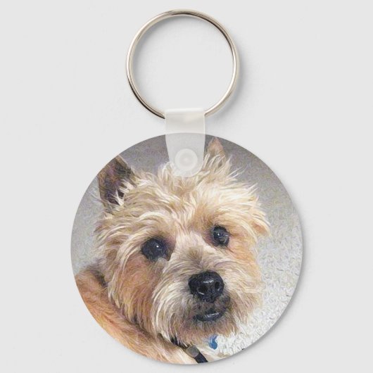 Gouden Cairn Terrier Sleutelhanger (Voorkant)