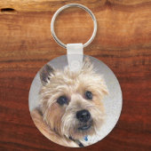 Gouden Cairn Terrier Sleutelhanger (Voorkant)