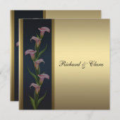 Gouden Calla Lelie 50ste Gouden Jubileum Kaart (Voorkant / Achterkant)