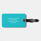 Gouden Carrousel Gezicht  Retro Carnaval Foto Bagagelabel (Achterkant horizontaal)