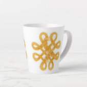 GOUDEN CELTISCHE KNOOP Latte Mokkop Mok (Rechterhoek)