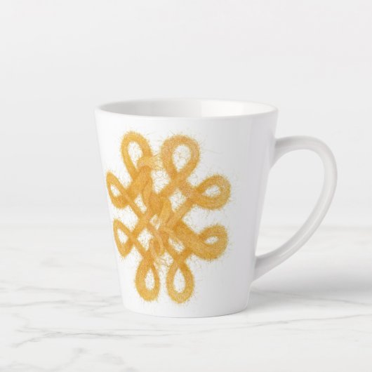 GOUDEN CELTISCHE KNOOP Latte Mokkop Mok (Rechts)