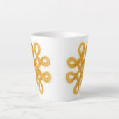 GOUDEN CELTISCHE KNOOP Latte Mokkop Mok (Voorkant)