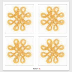 GOUDEN CELTISCHE KNOOP Vinyl Stickers (4)