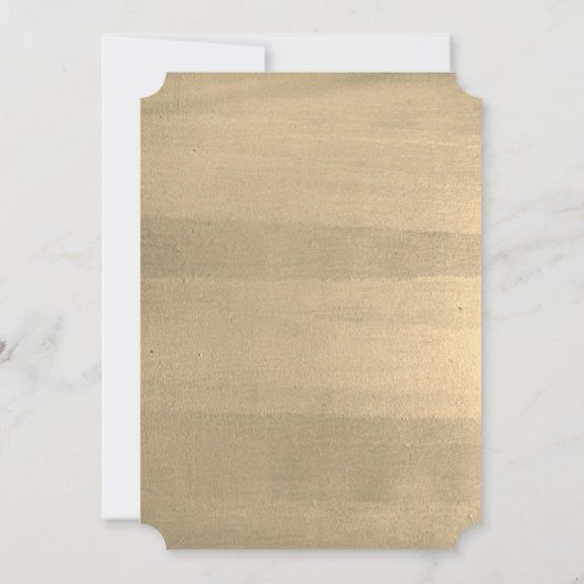 Gouden Champagne Chalkboard oudejaarsavond Kaart (Achterkant)