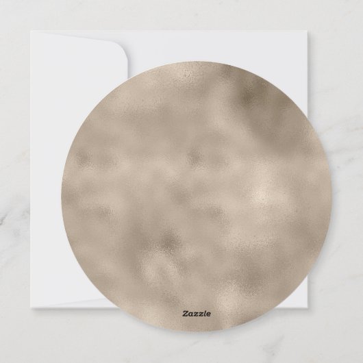 Gouden Champagne Glitter Zebra Print Feestdagenkaart (Achterkant)