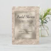 Gouden Champagne Glitter Zebra Print Vrijgezellenf Kaart (Staand voorkant)