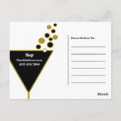 Gouden Champagne, Nieuwjaarsfeest Uitnodiging (Achterkant)