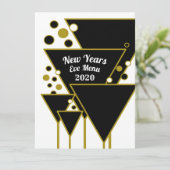 Gouden Champagne, Oudejaarsavond Party Menu (Staand voorkant)