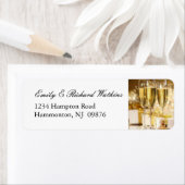 Gouden Champagne Party Labels (Insitu)