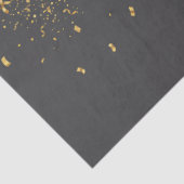 Gouden champagne proost Nieuwjaar Tissuepapier (Detail)