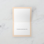 Gouden Champagne Western Quinceanera bedankpas (Binnen)