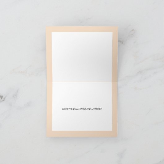 Gouden Champagne Western Quinceanera bedankpas (Binnen)