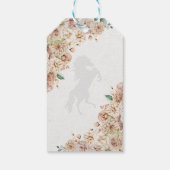 Gouden Champagne Western Quinceanera Gift Labels Cadeaulabel (Achterkant)