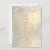 Gouden Champagneglas Sparkle Confetti Party Kaart (Achterkant)