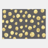 Gouden cheetah huidpatroon inpakpapier vellen (Voorkant 3)