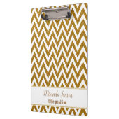 Gouden Chevron met witte vonken Klembord (Links)