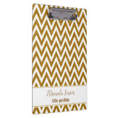 Gouden Chevron met witte vonken Klembord (Rechts)