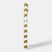 Gouden Chevron strepen monogram Case-Mate iPhone Case (Achterkant / Rechts)