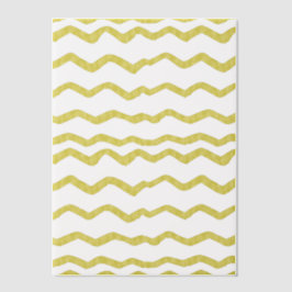 Gouden Chevron Stripe Patroon Hand-getrokken Look Vellum Uitnodigingen
