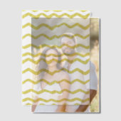 Gouden Chevron Stripe Patroon Hand-getrokken Look Vellum Uitnodigingen (Offset (Koppel))