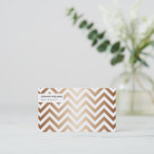 Gouden Chevron Visitekaartje (Staand voorkant)