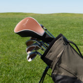 Gouden Chic Stijlvolle Gepersonaliseerde Golfheadcover (Insitu)