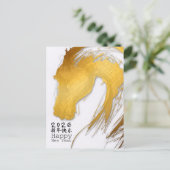 Gouden Chinees Briefkaart 2 van de Dierenriem van (Staand voorkant)