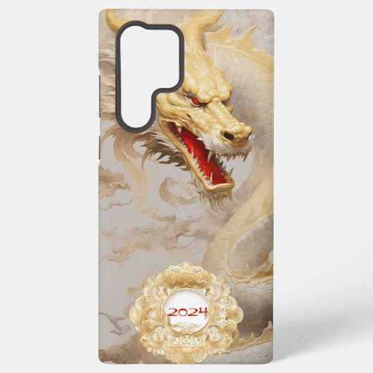 Gouden Chinees Jaar van de Draak Samsung Galaxy Hoesje (Achterkant)