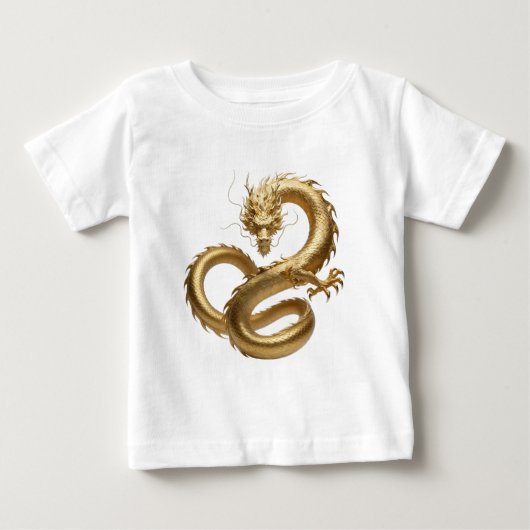 Gouden Chinese Draak Kunst | Mythisch Wezen Fant (Voorkant)