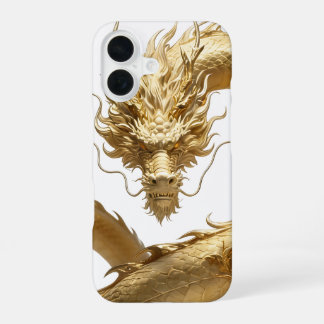 Gouden Chinese Draak Kunst | Mythisch Wezen Fant iPhone 16 Hoesje